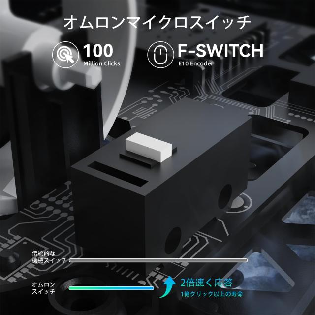 ATTACK SHARK R5Ultra カーボンファイバーゲーミングマウス スーパーライト軽量42gマウス PAW3950MAXセンサーNordic52840 8Kポーリングレ_5