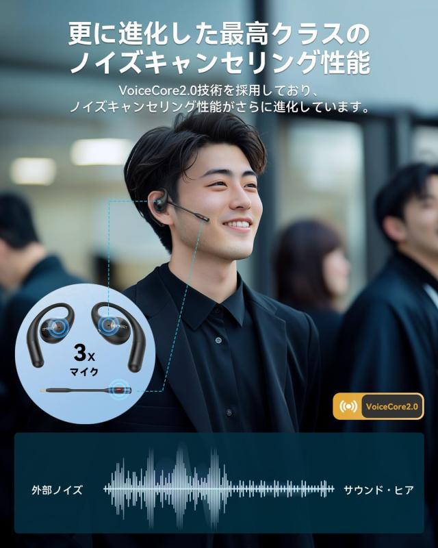 【未使用】Zoom認証版 EMEET AirFlow ワイヤレスイヤホン EMEET AirFlow Zoom認証版 [Black] 価格比較 - 価格.com