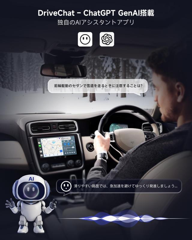 Carwave CB6C ATOTOLIFE ワイヤレスCarPlay AIボックス Android 13搭載｜4G LTE対応・YouTube再生アダプター｜4G+64G スマートカーBOX｜G_3
