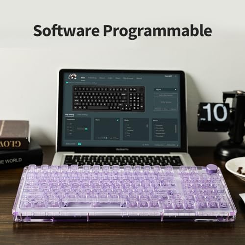 KiiBoom Phantom 98 ホットスワップ対応クリスタルガスケットマウントメカニカルキーボード、トリプルモードNKROゲーミングキーボード 南_3