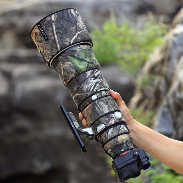 ROLANPRO 防水レンズカバー適用 ソニー 適用FE 400-800mm f/6.3-8 G OSS カモフラージュ レインカバー-#27 ジャングルカモフラージュ 防