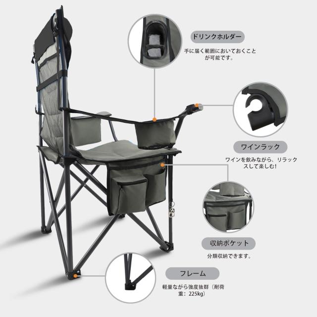 CXHSFNAL キャンプ 椅子 2人掛け アウトドアチェア 二人用 折りたたみ コンパクト カップルチェア携帯便利【カップホルダー＆クーラーボッ CXHSFNAL キャンプ 椅子 アウトドアチェア 折りたたみ コンパクト 携帯