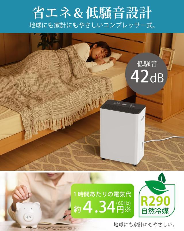 梅雨や夏の定番！】 除湿機 コンプレッサー式 強力 12L/日 30畳 衣類乾燥