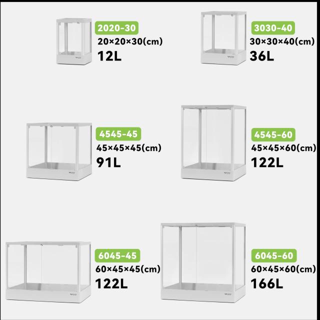 ADVINCI 爬虫類飼育ケージ 30×30×40cm 36L 強化ガラス完全保護 輸送破損防止包装 組み立て式 ダブルロック メッシュ換気 耐衝撃アルミ_7