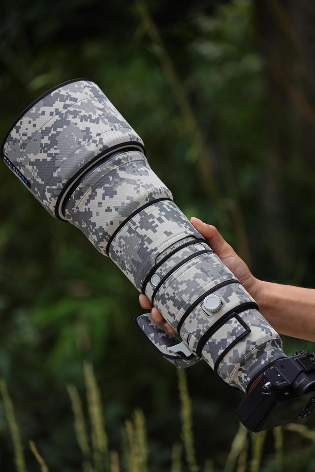 ROLANPRO レンズカモフラージュコート適合するSony FE 400-800mm F6.3-8 G OSS SEL400800G レインカバー レンズ保護スリーブ 保護ケース-