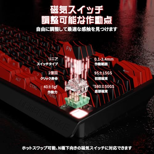 MAMBASNAKE×ATTACK SHARK【X60HE＆X11】eスポーツセット 4in1 ラピッドトリガー キーボードマウスセット 8K ゲーミングキーボードマウス_3