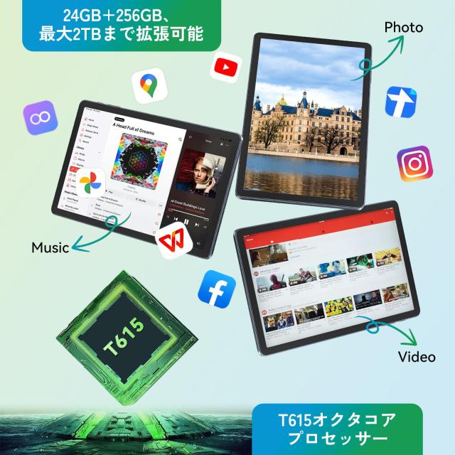 Android 15 AI タブレット 初登場】Tabwee W90 アンドロイド 15