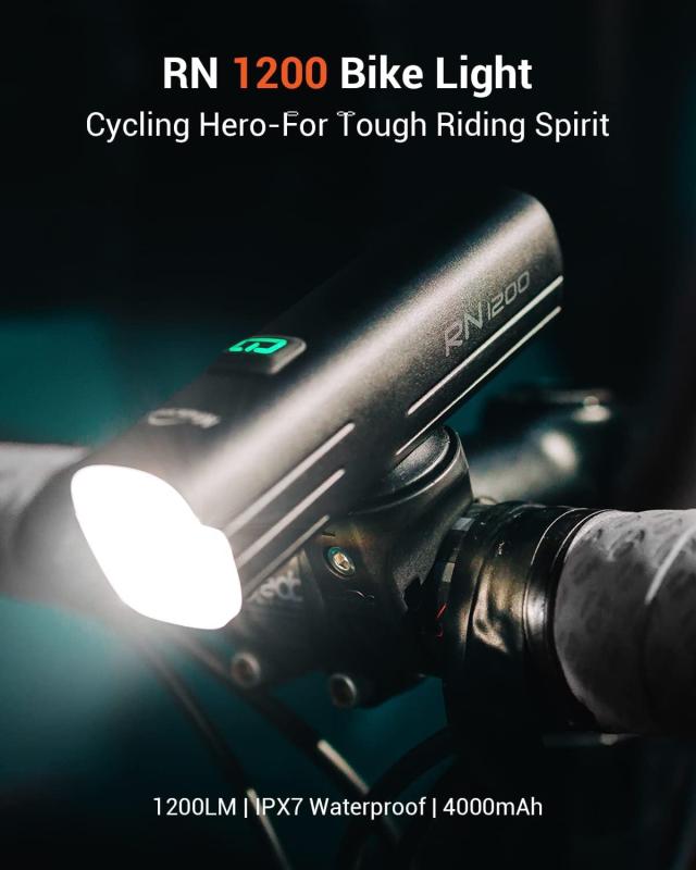 Magicshine 自転車 ライト RN 1200 ロードバイク ライト 自転車ヘッドライト LED 1200 ルーメン IPX7 防水 高輝度 長時間 USB-C 充電式_1