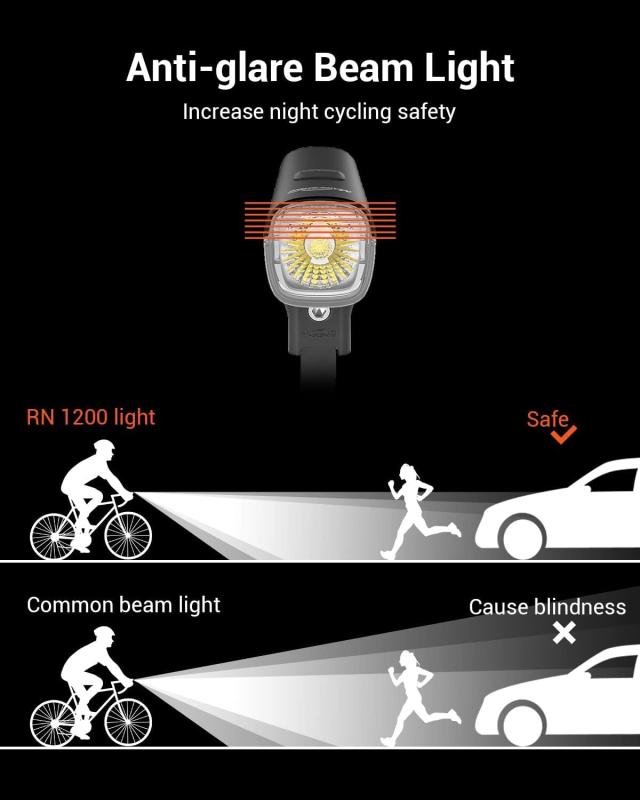 Magicshine 自転車 ライト RN 1200 ロードバイク ライト 自転車ヘッドライト LED 1200 ルーメン IPX7 防水 高輝度 長時間 USB-C 充電式_6