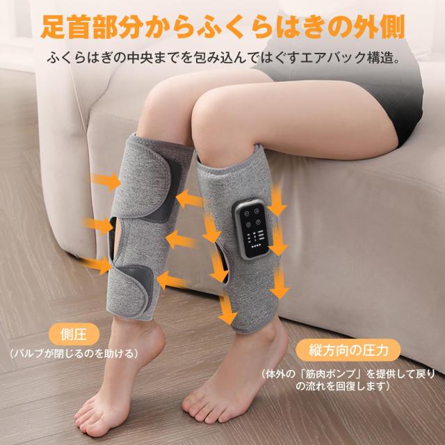 Cueyou ふくらはぎケア【2025年新進化・温熱ケア】 レッグケア ふくらはぎリラックス 空気圧 温熱 3モード 3段階強度 3段階温度 フットケ Cueyou ふくらはぎケア【2025年新進化・温熱ケア】 レッグケア
