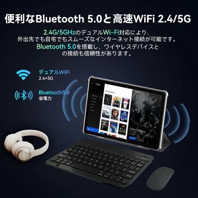 タブレット 10インチ Android 15 Tabwee T20 ブレットPC Wi-Fiモデル
