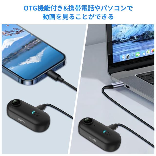 CYI 4Kアクションカメラ 170度広角小型ウェアラブル ビデオカメラ