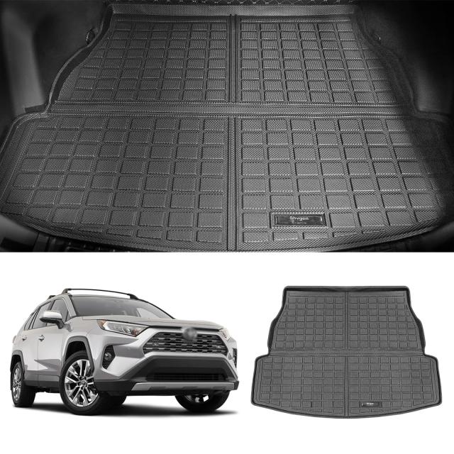 適合対応トヨタ RAV4 XA50型フロアマット+ラゲッジマット 1-2列目 2019.4-現行 3D rav4 フロアマットカスタム パーツ TPE材質 防水マット_6