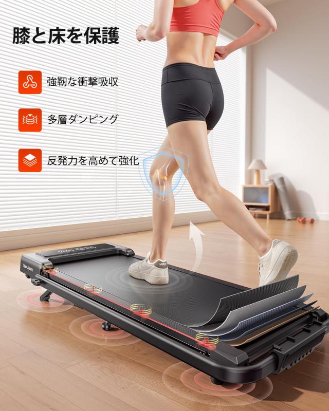 TOPUTURE ルームランナー 時速1~12km 傾斜9%電動 ランニングマシン APP