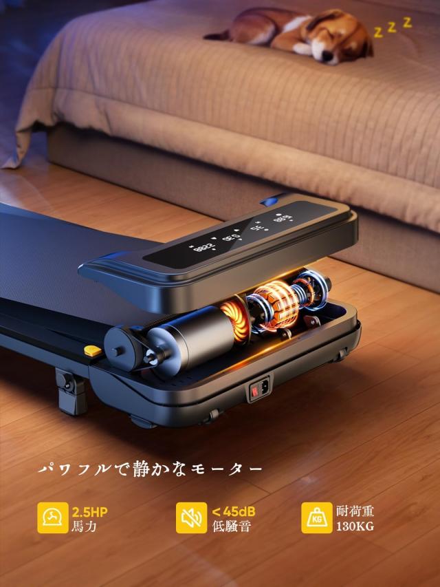 TOPUTURE ルームランナー 傾斜9% 時速1~10km 電動ランニングマシン APP