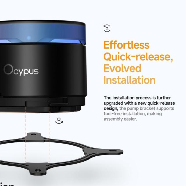 Ocypus Delta L24 ARGB CPU簡易水冷クーラー 240mm ブラック_8