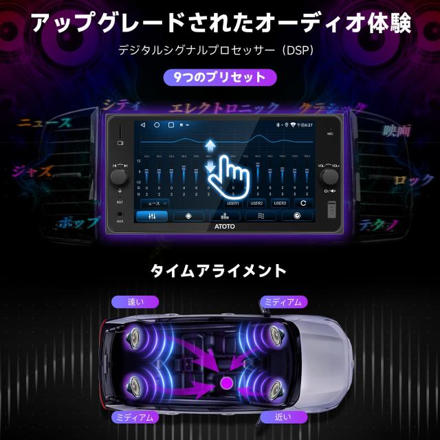 A5LトヨタTOYOTA 車専用 7インチ 2DIN Androidナビ ディスプレイ