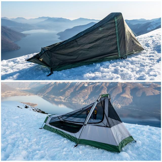 Geer Top テント 1人用 ソロテント キャンプテント ビビィ 防水 超軽量 3D枯れ葉迷彩柄 通気 二重層 簡単設営 コンパクト アウトドア ハ_6