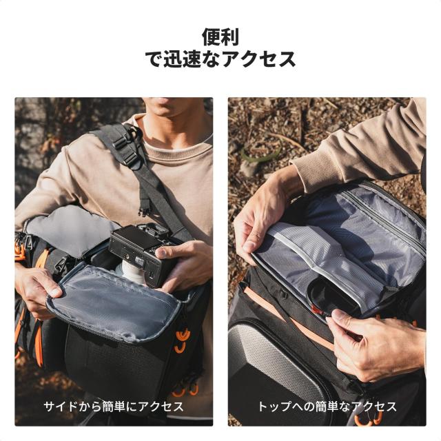 K＆F Concept カメラバッグ カメラリュック EVA材質防水耐衝撃 25L 大 