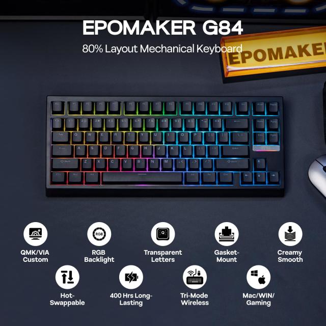 【ほぼ未使用】EPOMAKER G84 メカニカルキーボード ほぼ未使用】EPOMAKER G84 メカニカルキーボード - メルカリ