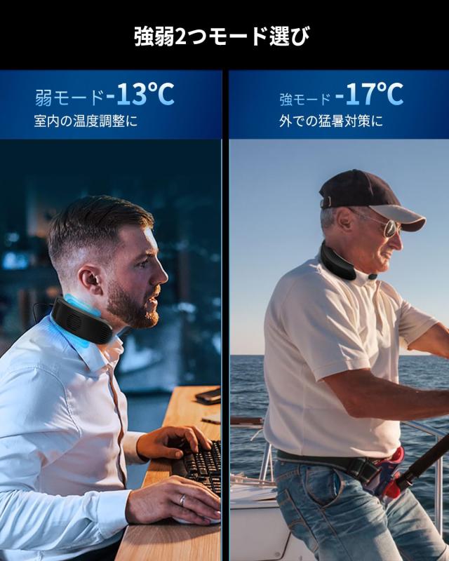 ネッククーラー 冷却プレート 3つ【2025最強＆ペルチェ素子搭載＆30000mAhバッテリー付き】首掛けクーラー 3つプレート -17℃瞬間冷却 静