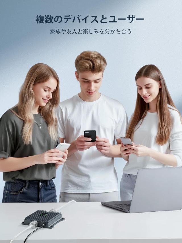 家庭用携帯電話信号アンプ | すべての日本の携帯電話キャリアに対応 -KDDI ＆ NTT ＆ Softbank | 拡張帯域Band 1,6,18,19,26信号