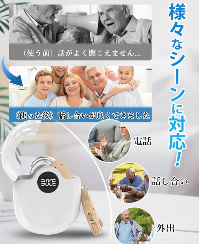 集音器 高齢者 しゅうおんき 無段階音量調整・約35倍増幅 簡単操作 プレゼント Amazon.co.jp: 集音器 高齢者 しゅうおんき【2025年革新型 7月新