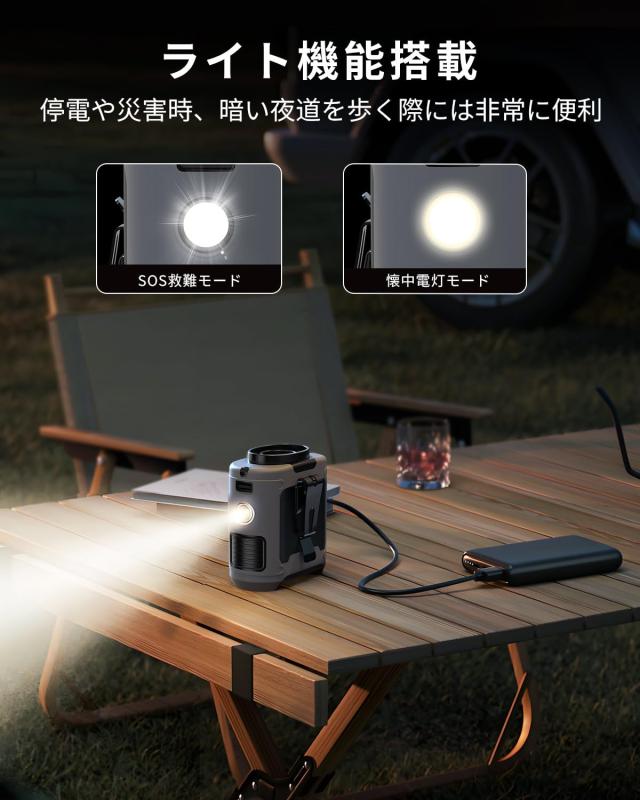 腰掛け扇風機 ベルトファン 10000mAh大容量【31時間連続使用＆熱中症