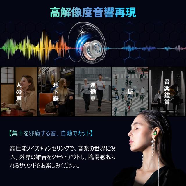 HiFiGo Juzear 鳴神Defiant ハイブリット型3BA + 1DD 有線インイヤー 