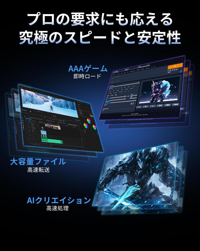 Acer Predator Gen5 M.2 SSD 1結核症 GM9 NVMe2.0 2280 PCIe Gen5×4 超高速道路 14500MB/s 最高限度読込速度 内蔵SSD 高耐久 3D NAND TLC 製造会社5