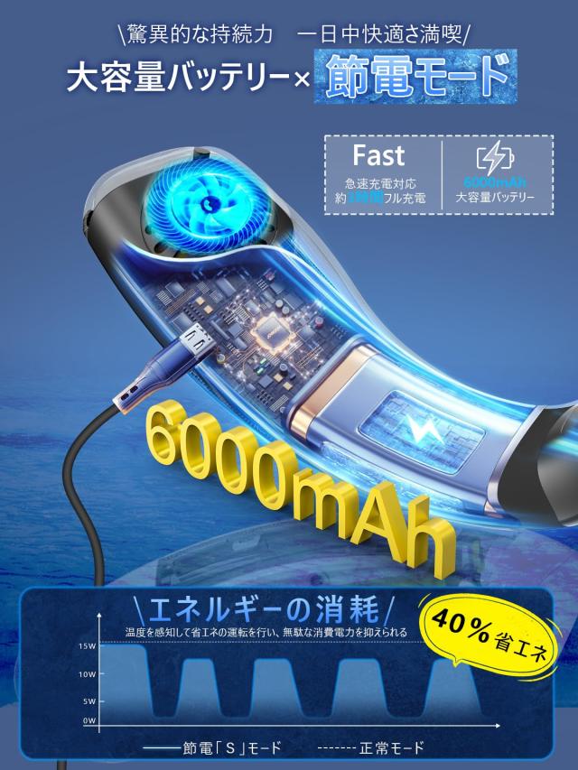 ネッククーラー 冷却プレート 首掛け扇風機 【冷暖両用＆上下風道3D