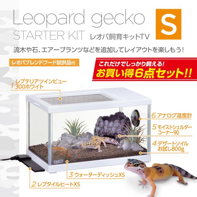 ジェックス EXO TERRA レプテリア レオパ飼育キットS TV レオパ
