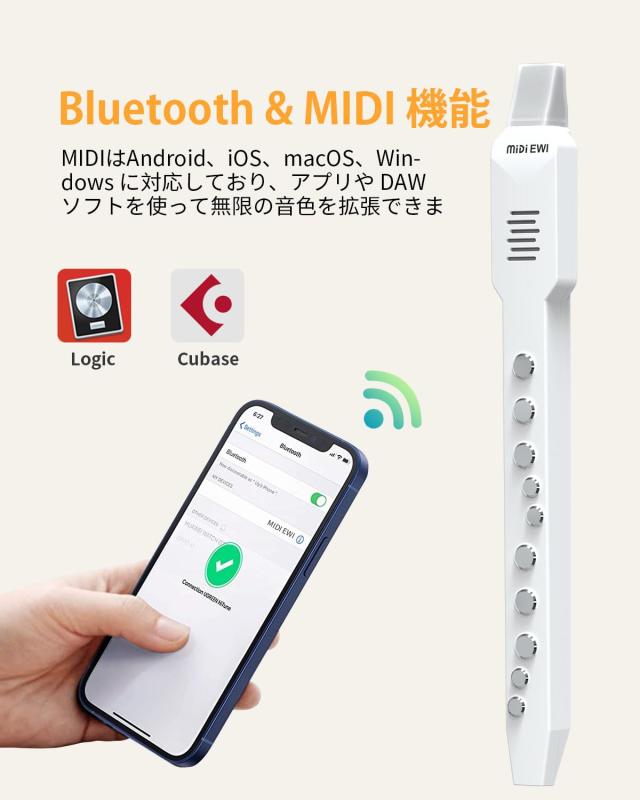 OYAYO デジタル管楽器 EWI02 Pro 携帯型 サキソフォン管楽器 10類概念の声遣い midi ＆ BT相応う 内蔵蓄電池 パウダーコンパクト 陰電子管楽器 未経験者