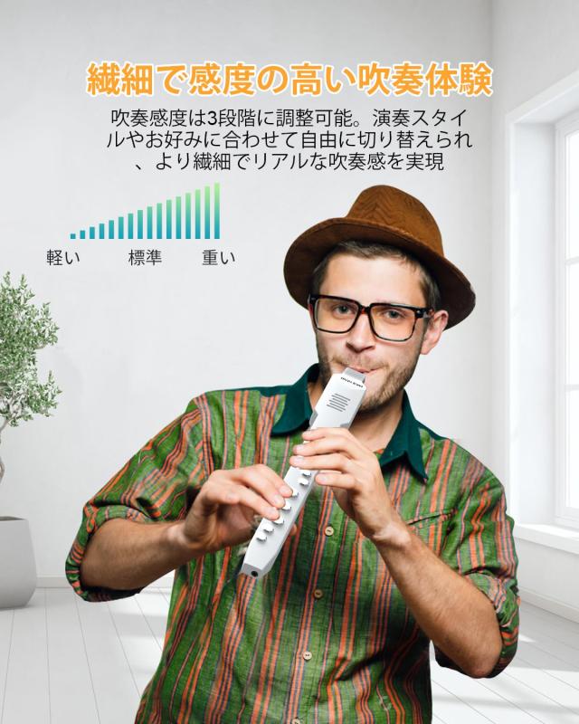 OYAYO デジタル管楽器 EWI02 Pro 携帯型 サキソフォン管楽器 10類概念の声遣い midi ＆ BT相応う 内蔵蓄電池 パウダーコンパクト 陰電子管楽器 未経験者