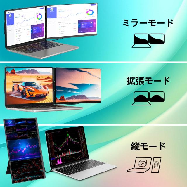 モバイルモニター 15.6インチ【2025新型ノートパソコンモニター