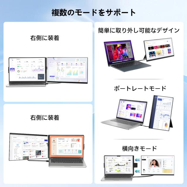 Laptomo P5 デュアルモニター 15.6インチ IPS モバイルディスプレイ
