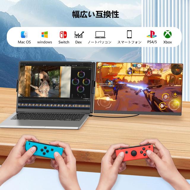 Laptomo P5 デュアルモニター 15.6インチ IPS モバイルディスプレイ