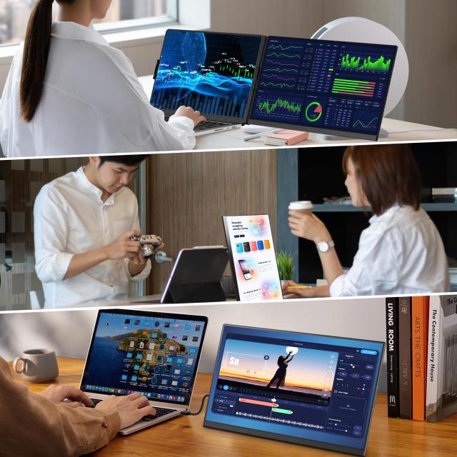 P5 デュアルモニター 15.6インチ イ FHD 1080P ディスプレイ拡張 Laptomo P5 デュアルモニター 15.6インチ IPS モバイルディスプレイ