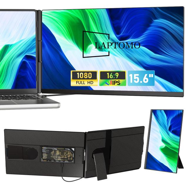 麻*紀様 P5 デュアルモニター 15.6インチ イ FHD 1080P ディス Laptomo P5 デュアルモニター 15.6インチ IPS モバイルディスプレイ