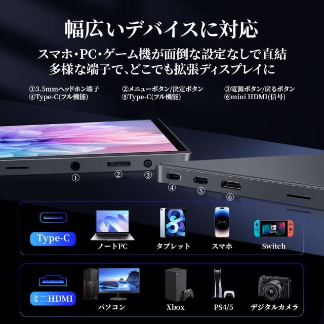 モバイルモニター 15インチ 2496*1664 3:2画面比 Amazon.co.jp: HAILESI モバイルモニター 15インチ 2496*1664 3