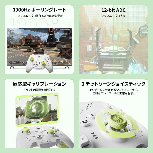 BIGBIG WON Rainbow 2 SE ワイヤレスコントローラー Switch/PC/Android/iOS対応 グレー_2