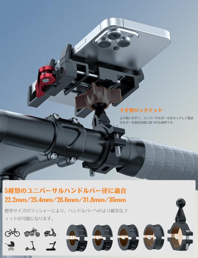 Tiakia 自転車スマホホルダーを検証レビュー!自転車用スマホホルダー
