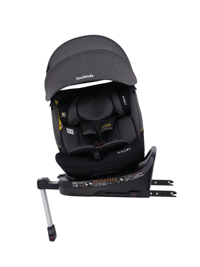 Jovikids チャイルドシート、360° 回転式ISOFIX固定ジュニアシートと