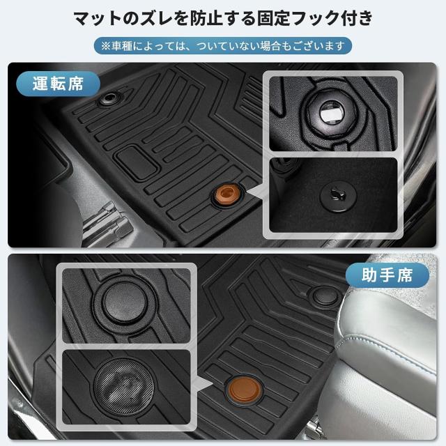 新型 フリード GT系フロアマット 車種専用設計 5人乗り ハイブリッド車用 GT1/2/3/4/5/6/7/8型 専用 立体 3Dフロアマット TPE素材 カーマ_3