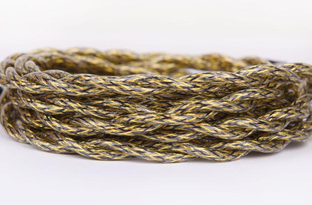 【JSHiFi-Flame】2pin3.5mmリケーブル 希土銅＋ニッケル合金線材 0.78mm2pinイヤホンアップグレードケーブル 3.5mmステレオイヤフォン交