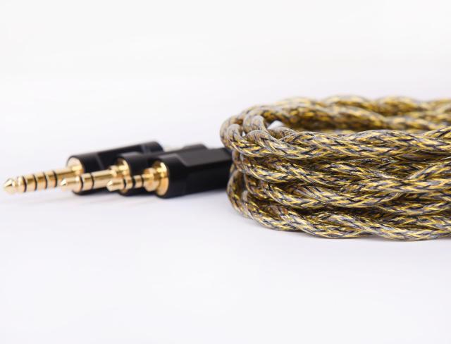 【JSHiFi-Flame】2pin3.5mmリケーブル 希土銅＋ニッケル合金線材 0.78mm2pinイヤホンアップグレードケーブル 3.5mmステレオイヤフォン交