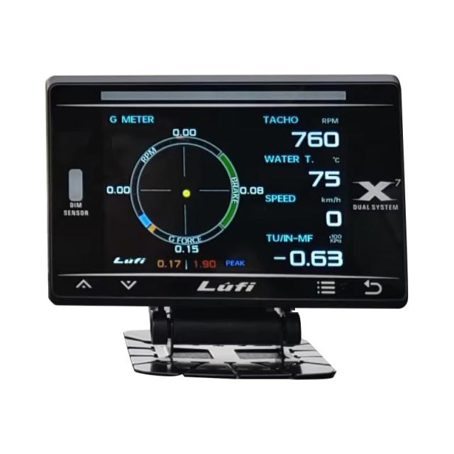 OBD2 メーター LUFI OBD 英語版 車HUD ヘッドアップディスプレイ 多機能デジタルメーター 車載スピードメーター タコメーター RPM 速度計