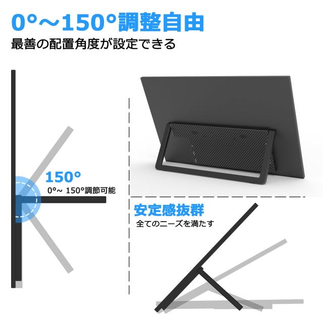 Acouto Zen21 モバイルモニター 21.5インチ 自立型スタンド 100Hz