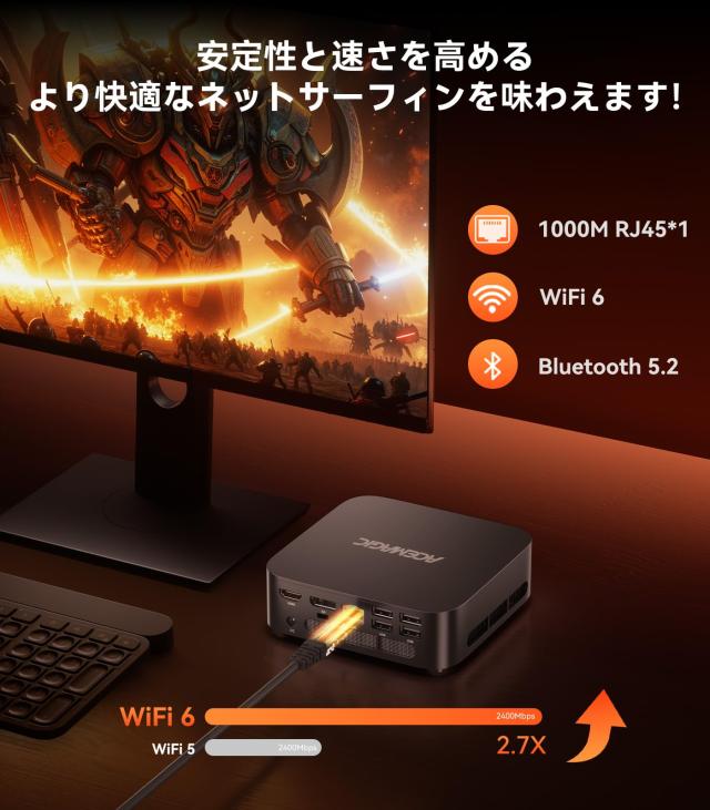 ミニpc AMD Ryzen 5 7430u mini pc 高速WiFi6 Amazon.co.jp: 【ミニpc Ryzen 5 7430U高性能モデル登場】BMAX
