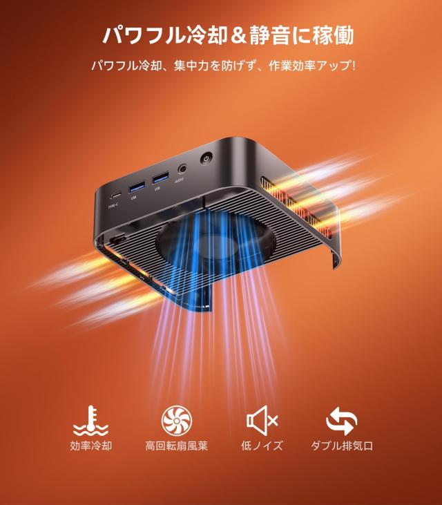 ACEMAGIC ミニpc AMD Ryzen 5 7430u mini pc 高速WiFi6 BT5.2